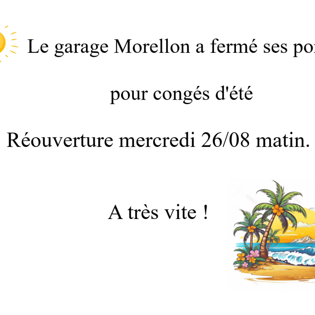 Congés été 2026 capture écran